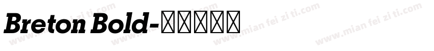 Breton Bold字体转换